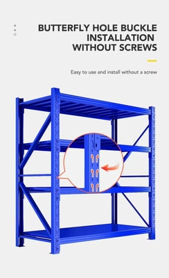 Warehouse Medium Duty Storage Racks With Adjustable Height And Load Capacity