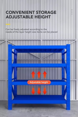 Warehouse Medium Duty Storage Racks With Adjustable Height And Load Capacity