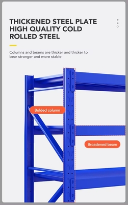 Warehouse Medium Duty Storage Racks With Adjustable Height And Load Capacity