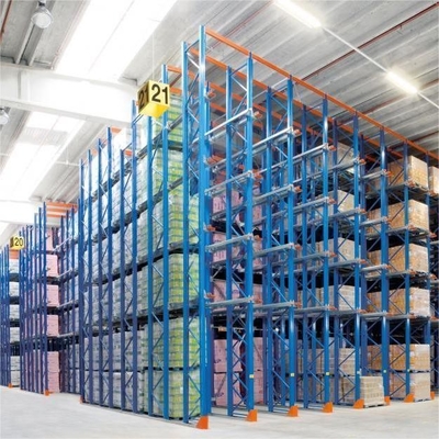 Warehouse Storage Drive In Pallet Rack Heavy Duty Racking System With Powder Coating