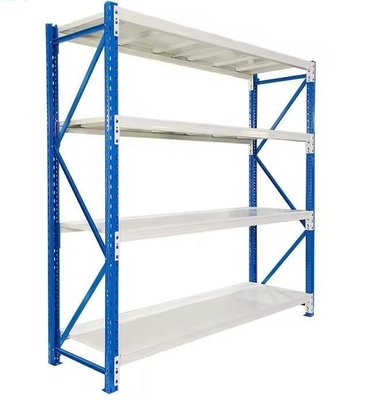 Customized Medium Duty Long Span Rack Shelving For Warehouse Supermarket Store