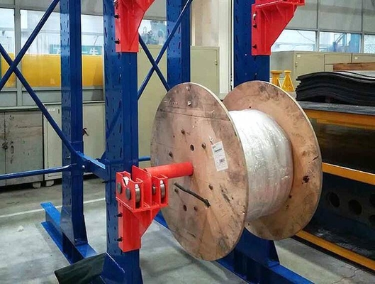 Customized Steel Cantilever Racking For Cable Roll Drum Storage In Warehouse