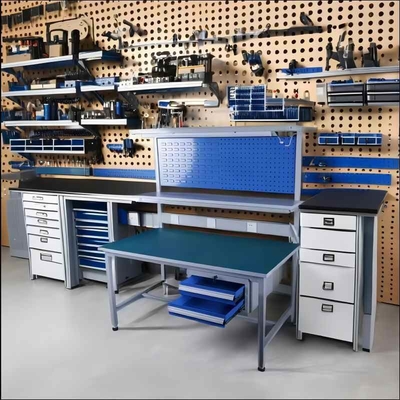 Height 5-15m Electronic Assembly Work Station for Production Line Bilateral Workbench