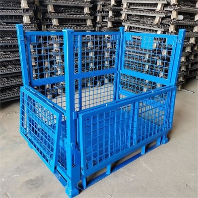 Warehouse Transport Welded Wire Mesh Basket with Caster 1000*800*1000cm Package Size