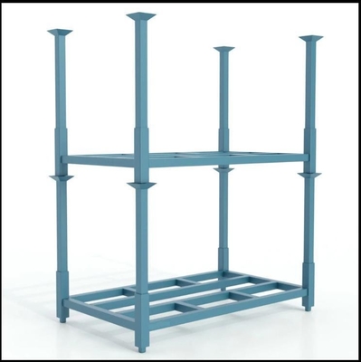Adjustable Steel Stacking Racks For Space-Saving Warehouse Storage Solutions