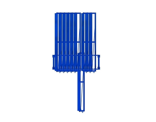 Powder Coating Steel Industrial Flat Sheets Roll Out Rack For Cut Pieces Partial Sheets