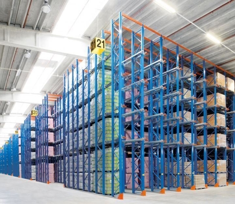 OEM Steel Drive In Pallet Racking , Heavy Duty Industrial Racking Systems